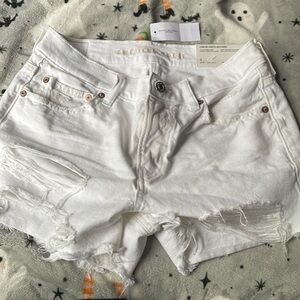 American Eagle, white size 4 jean shorts.